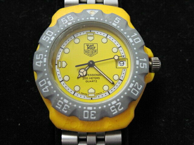 tag heuer formula 1 yellow face