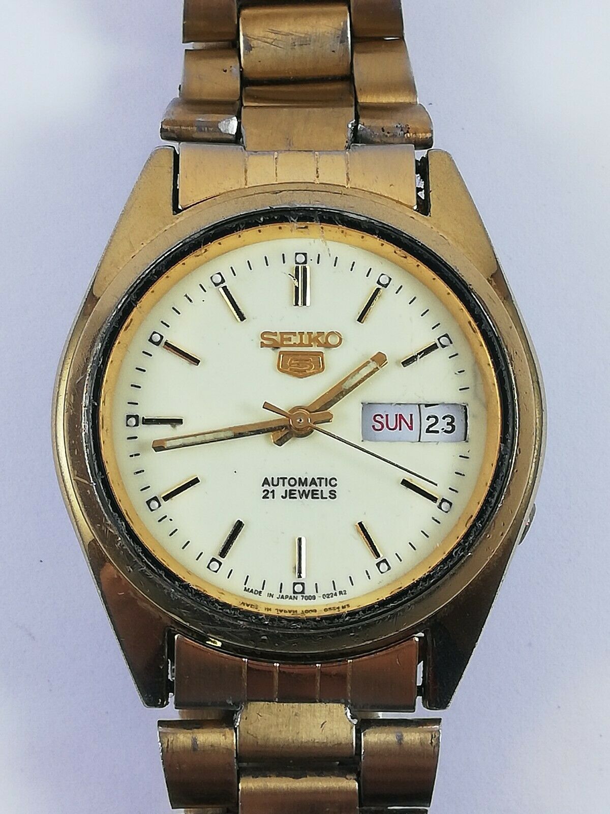SEIKO 5 自動巻き AUTOMATIC 21 JEWELS Vintage SEIKO 5 7S26-3040 Automatic 21 Jewels Japan Watch