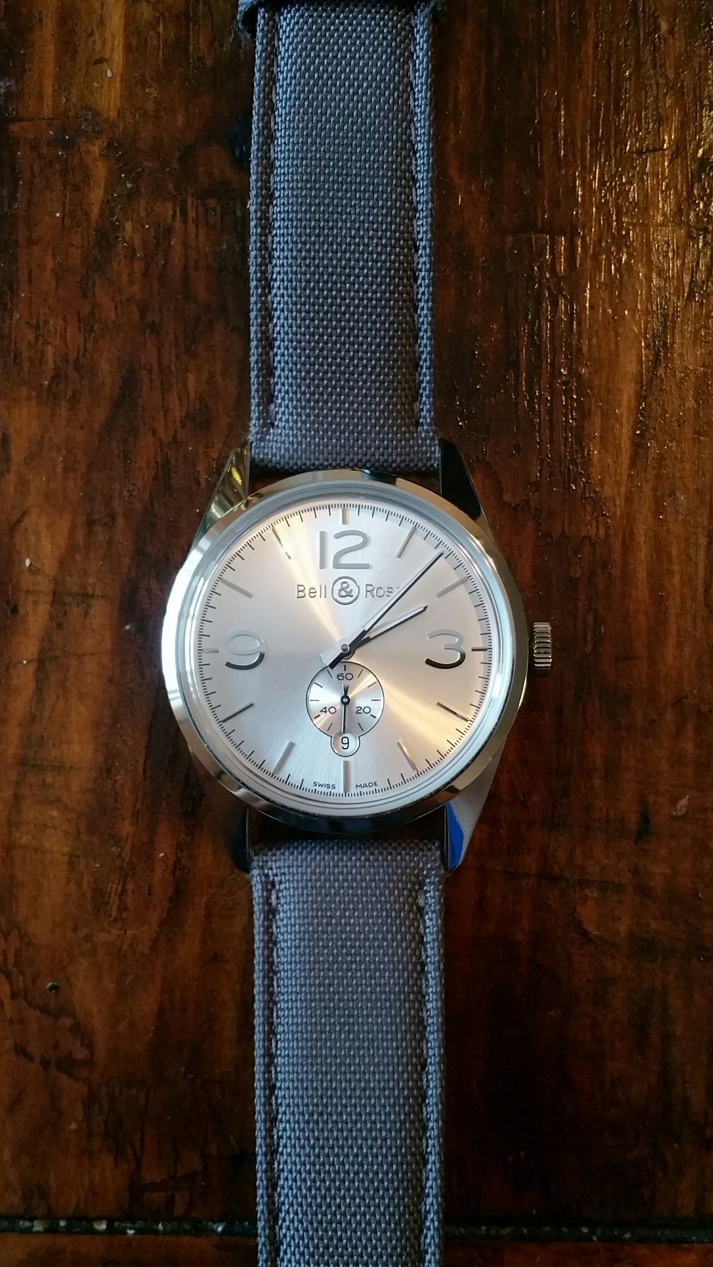 WTS Bell Ross BR 123 Officer Silver WatchCharts Marketplace