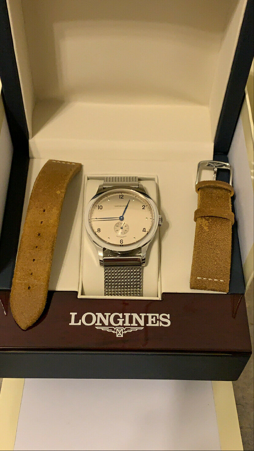 Longines heritage 1945 with an extra mesh strap and box and papers