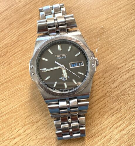 Seiko SQ Watch Sport 100 Quartz Seiko 8229-701A Vintage