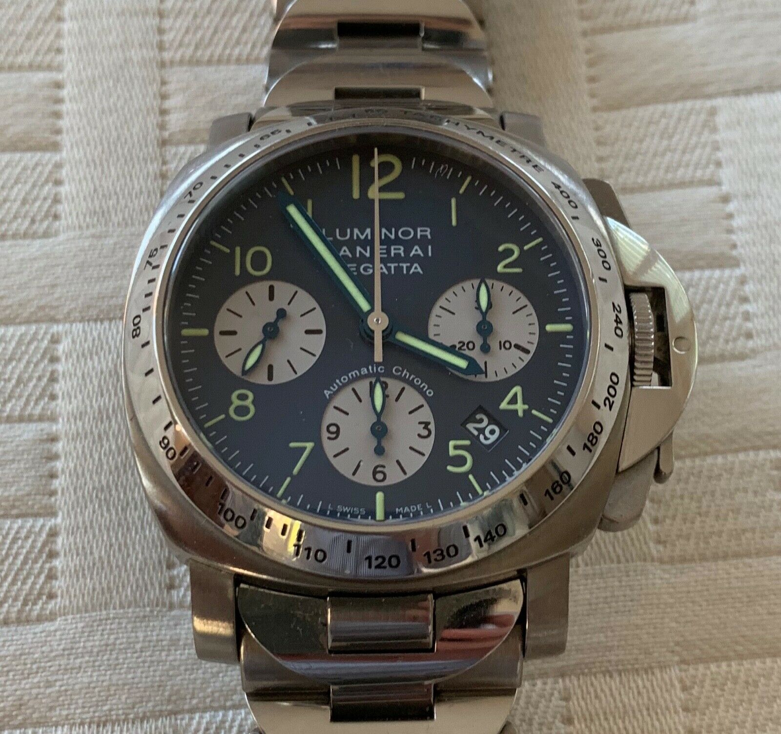 Panerai PAM 168 Luminor Chrono Regatta Titanium Steel 40mm