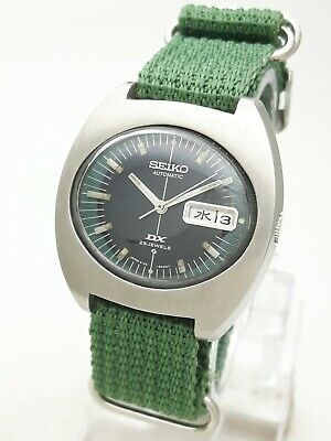 Vintage Seiko DX Japan 6106 5430 Hacking 25J JDM Kanji Day