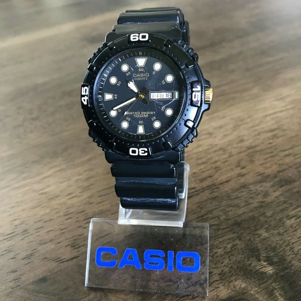 Vintage 1988 Casio MW-304 100M Quartz Diver Watch, Made in Japan ...