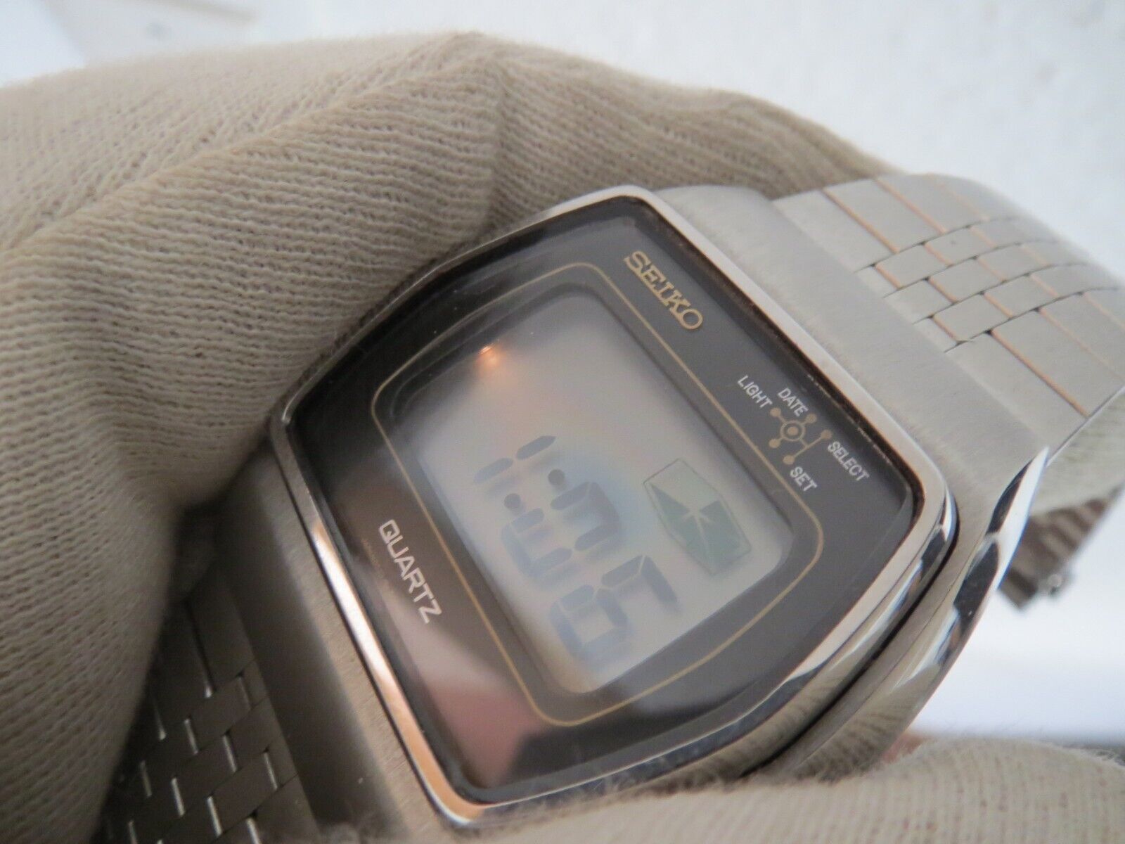 Orologio digitale Seiko 0533-5005 LCD vintage anni 70 raro vecchio Orologio digitale Seiko 0533-5005 LCD vintage anni 70 raro vecchio