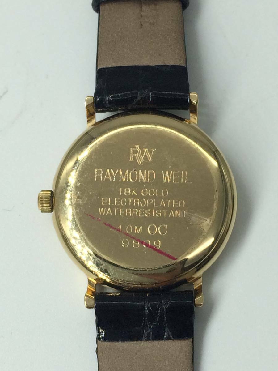 Raymond Weil 9809 Ladies Quartz Watch - Swiss 18k Gold Plate