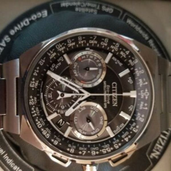 Citizen F900 Satellite Wave GPS World Watch Eco Drive Titanium