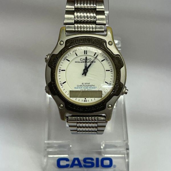 Used Casio AW-44 Rare Digital Mens Watch Band & Bezel Parts Only ...