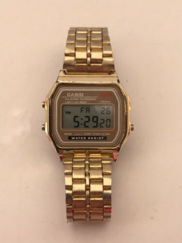 casio a159w gold