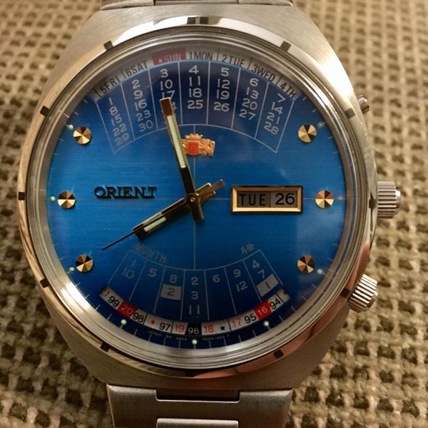 Orient Perpetual Calendar Automatic Blue Dial WatchCharts Orient Perpetual Calendar Automatic Blue Dial WatchCharts