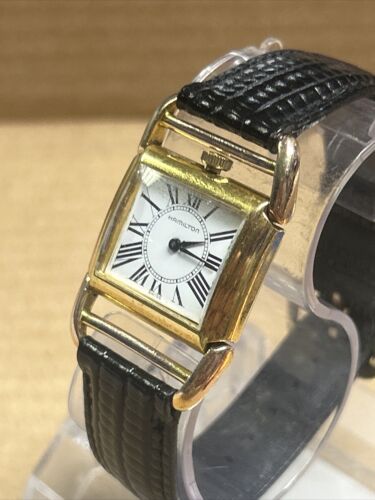 Hamilton Contour 6176 Watch Analog Square Swiss Quartz Watch