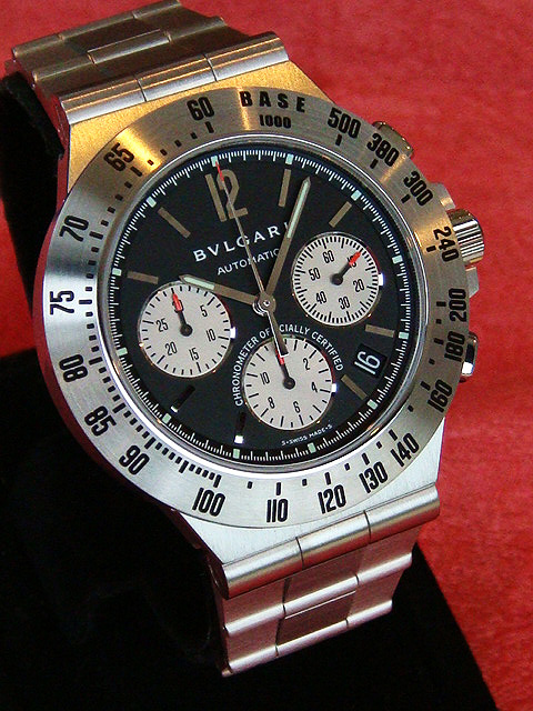 fs NIB BVLGARI DIAGONO TACHYMETER Automatic COSC Chronograph