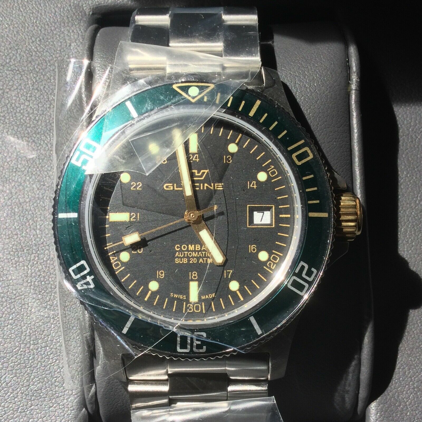 Glycine Combat SUB 42 Green Heritage Ref. GL0272 BNIB