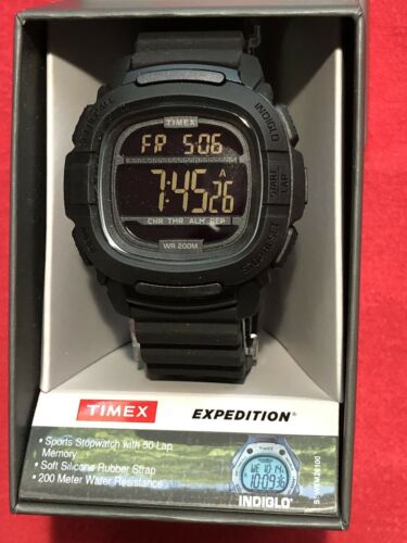 Timex TW5M26100 BST.47 Shock Black Silicone Watch Indiglo 3