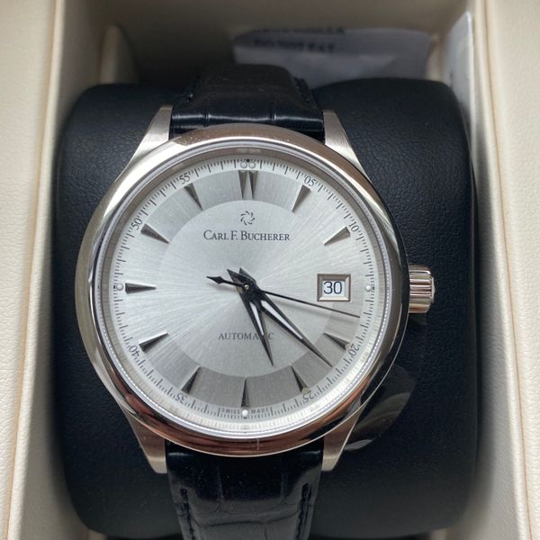 FS BNIB Carl F. Bucherer Manero AutoDate 38mm WatchCharts Marketplace