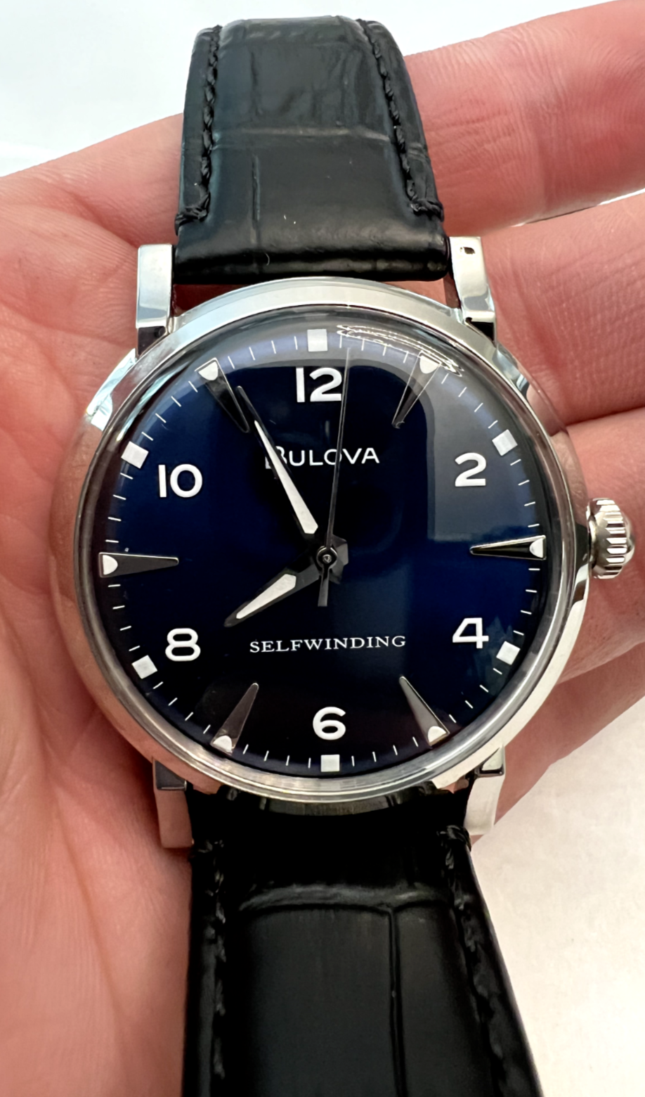 Bulova Classic Men s Stainless Steel Automatic Clipper Blue Dial