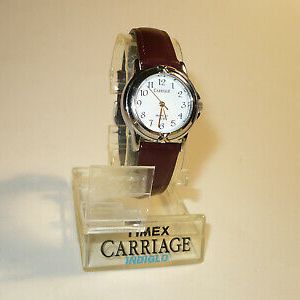 Timex Carriage Indiglo Ladies Watch Leather Band | WatchCharts
