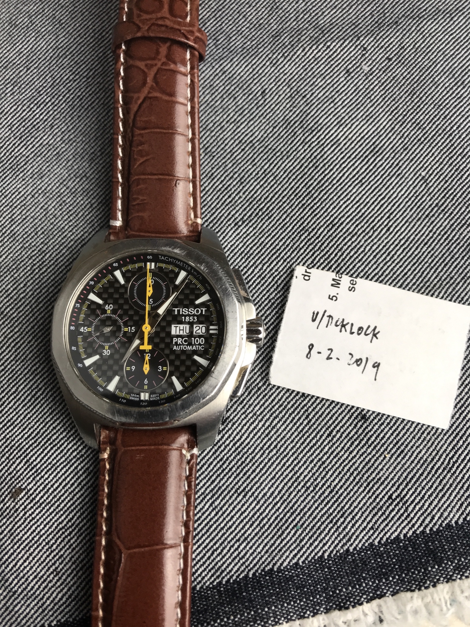 Tissot prc 100 hot sale automatic valjoux 7750