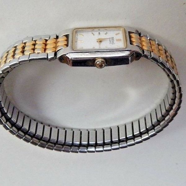 seiko quartz ladies slim wrist watch 1N00-5A99 RO Expandable band, needs  battery | WatchCharts