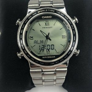 稀少/入手困難✨ カシオ　ツインセプト ワールドタイム　ABX-610 アナデジ 2025年最新】ABX 610の人気アイテム - メルカリ
