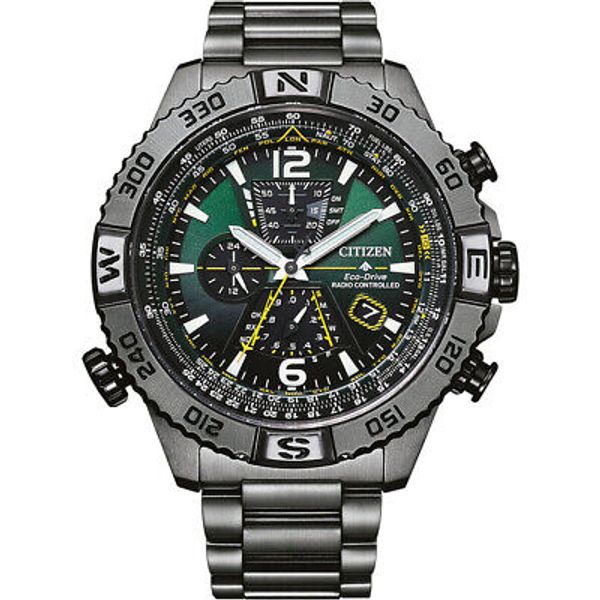 Citizen Grey Mens Chronograph Watch Promaster Navihawk A-t AT8227-56X ...