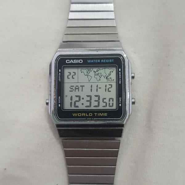 Casio A300u Casio Watch Casio A300u Vintage CASIO 1985's World Map