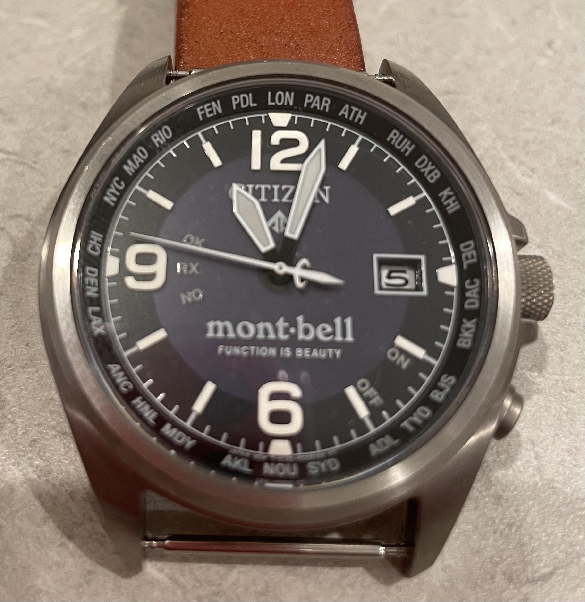 Citizen CB0171 11L titanium radio atomic Promaster Montbell pilot