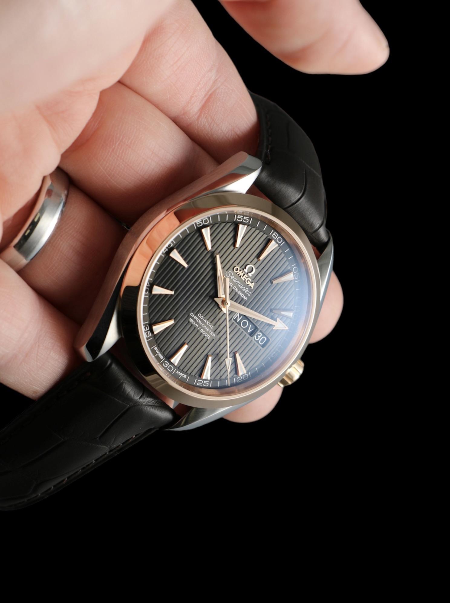 Omega seamaster aqua discount terra annual calendar