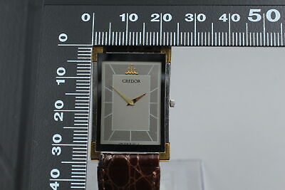 Exc+5] SEIKO CREDOR 6730-5711 Quartz Men's Watch 22K Gold SGP from