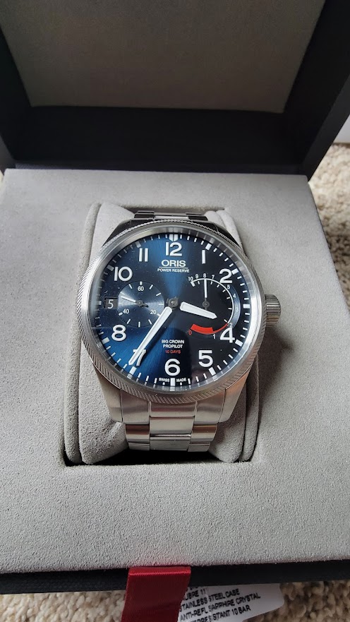 WTS Oris Big Crown Propilot Calibre 111 Blue Bracelet