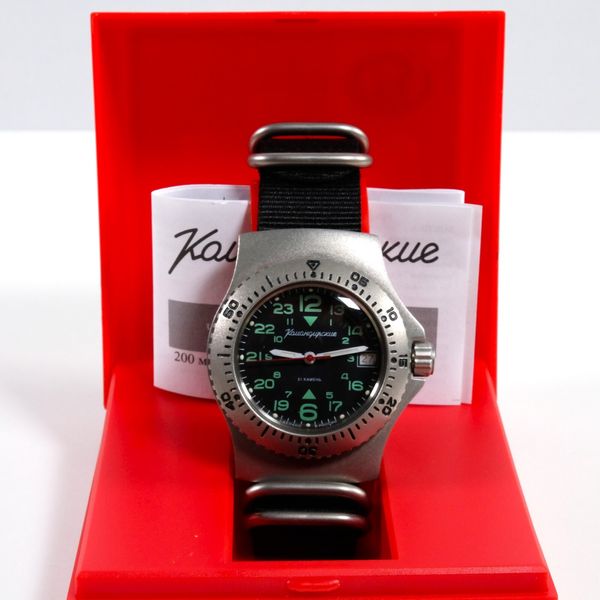 Vostok Komandirskie Orologio Sub 200m Automatico 2416/650855 – Quadrante Giallo Made In Russia 20 ATM - 5