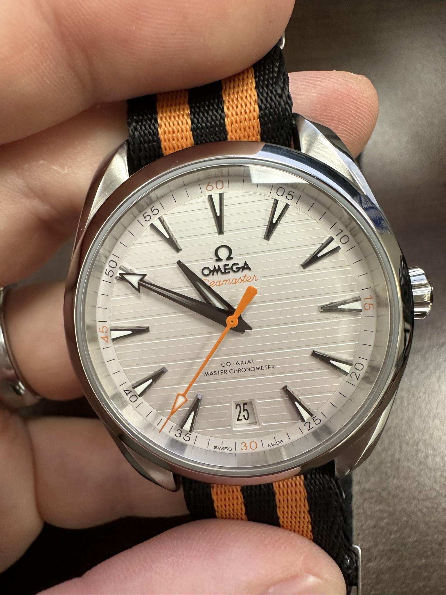 Omega seamaster hotsell aqua terra orange