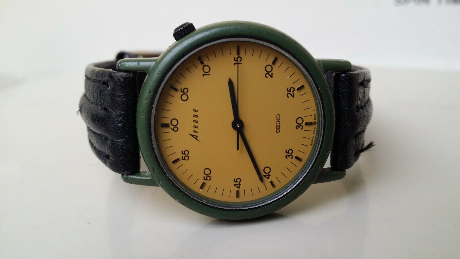 vintage seiko avenue sport dial 6531-600A wristwatch for men's