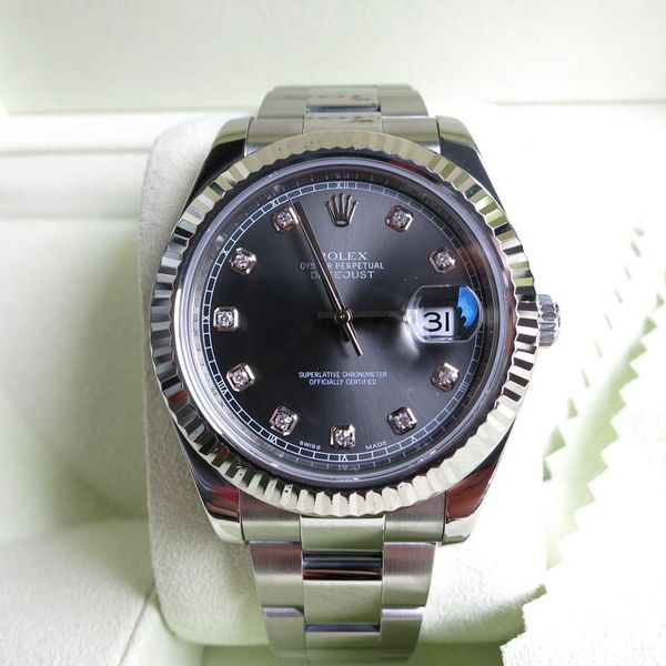 datejust rhodium diamond dial