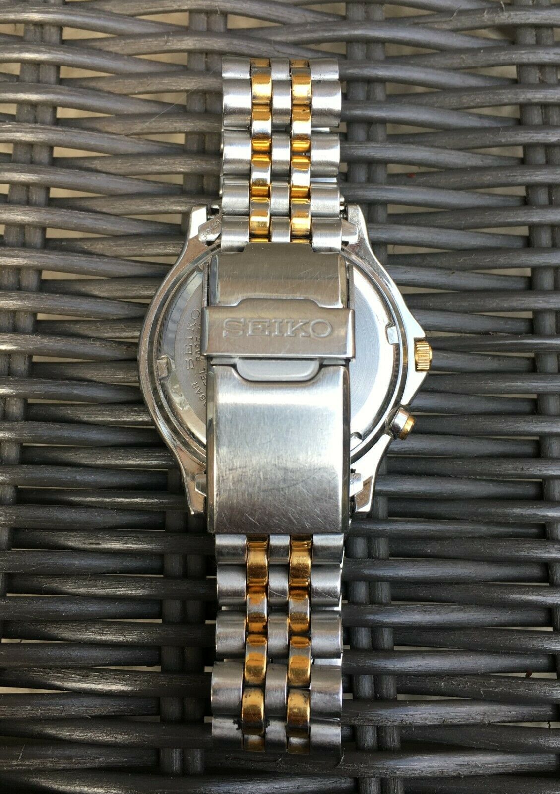 Vintage Seiko Kinetic SQ 100, 5M22-7830, Dec 1994, New