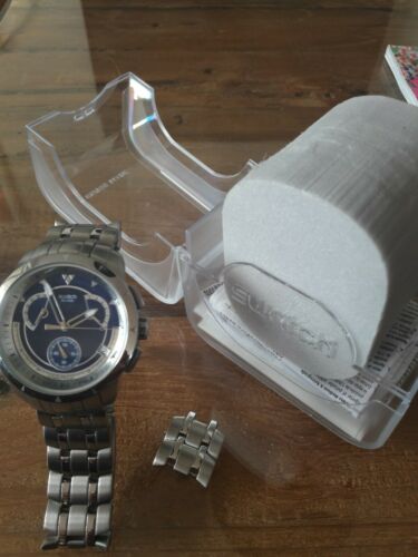 SWATCH IRONY CHRONOGRAPH, RETROGRADE, YRS400G DARK STEEL, sehr gut mit Box  | WatchCharts Marketplace