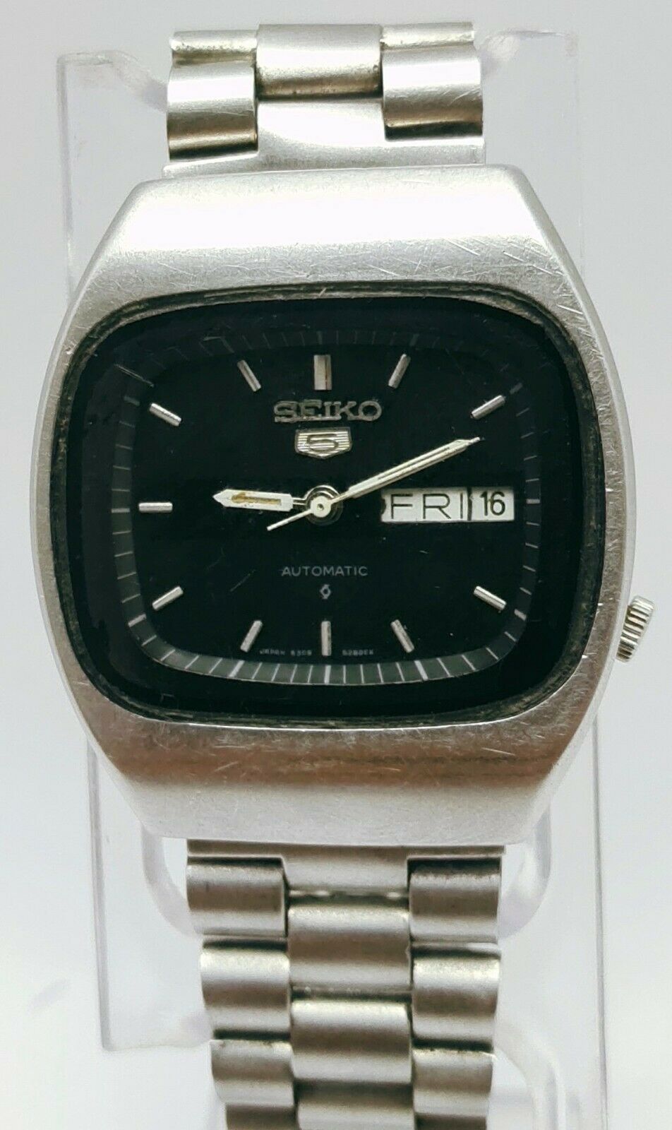 VINTAGE SEIKO 5 TV 6309-523A A3 AUTOMATIC 17J JAPAN MEN'S WATCH