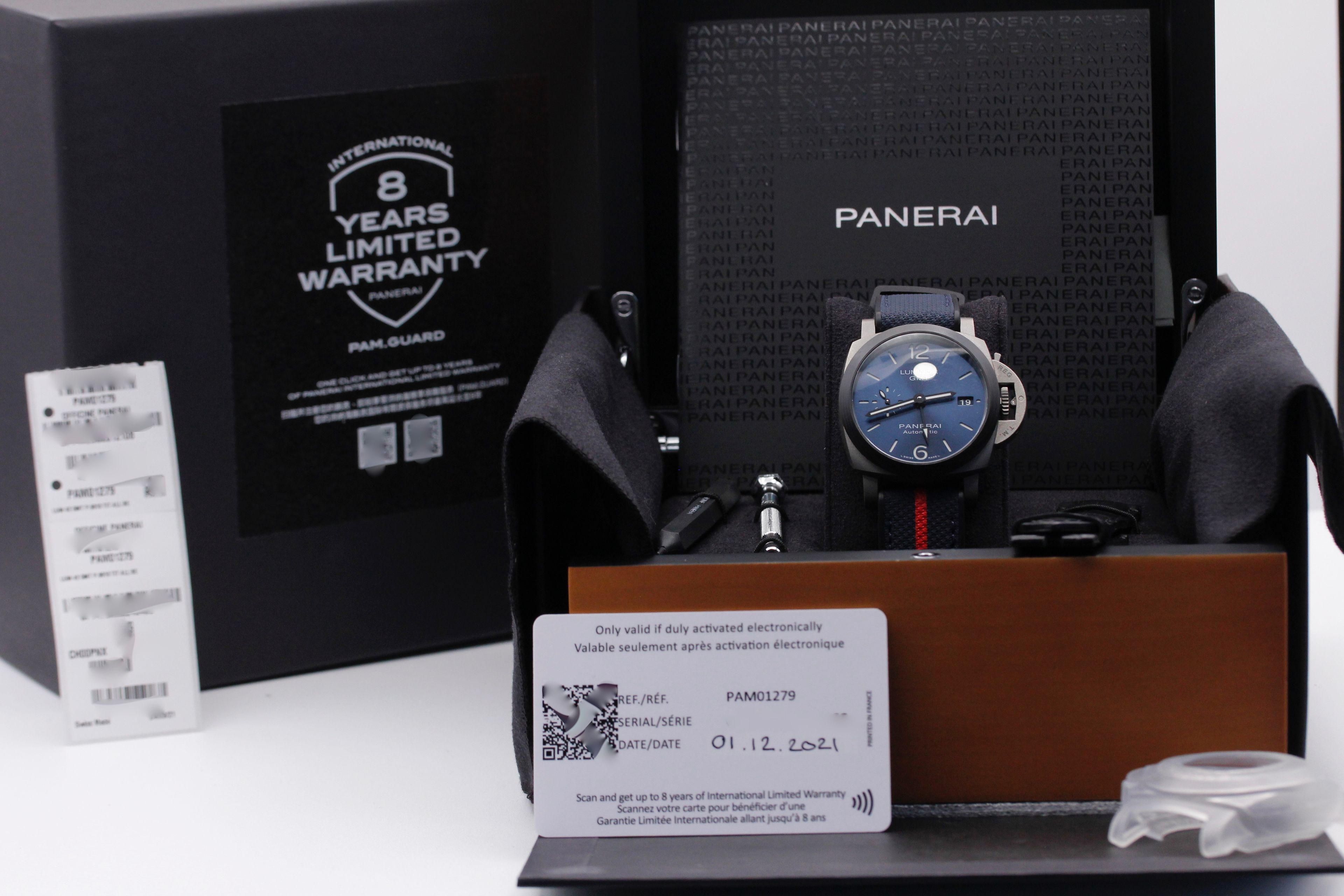 FSOT Panerai Luminor GMT PAM 1279 Blue Titanium Carbotech