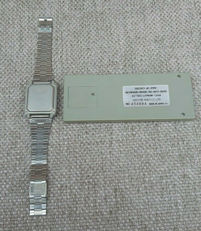 Seiko UC-2000 + UC-2100 Keyboard Wrist Information System (UW01+