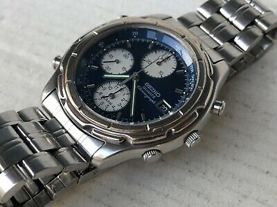 SEIKO 7T32 6E69 ALARM CHRONOGRAPH FULLY WORKING CONDITIONS