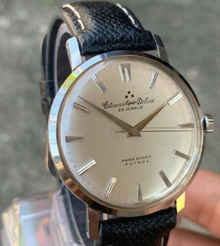 VINTAGE CITIZEN SUPER DELUXE 23 JEWELS HAND WINDING MENS WATCH