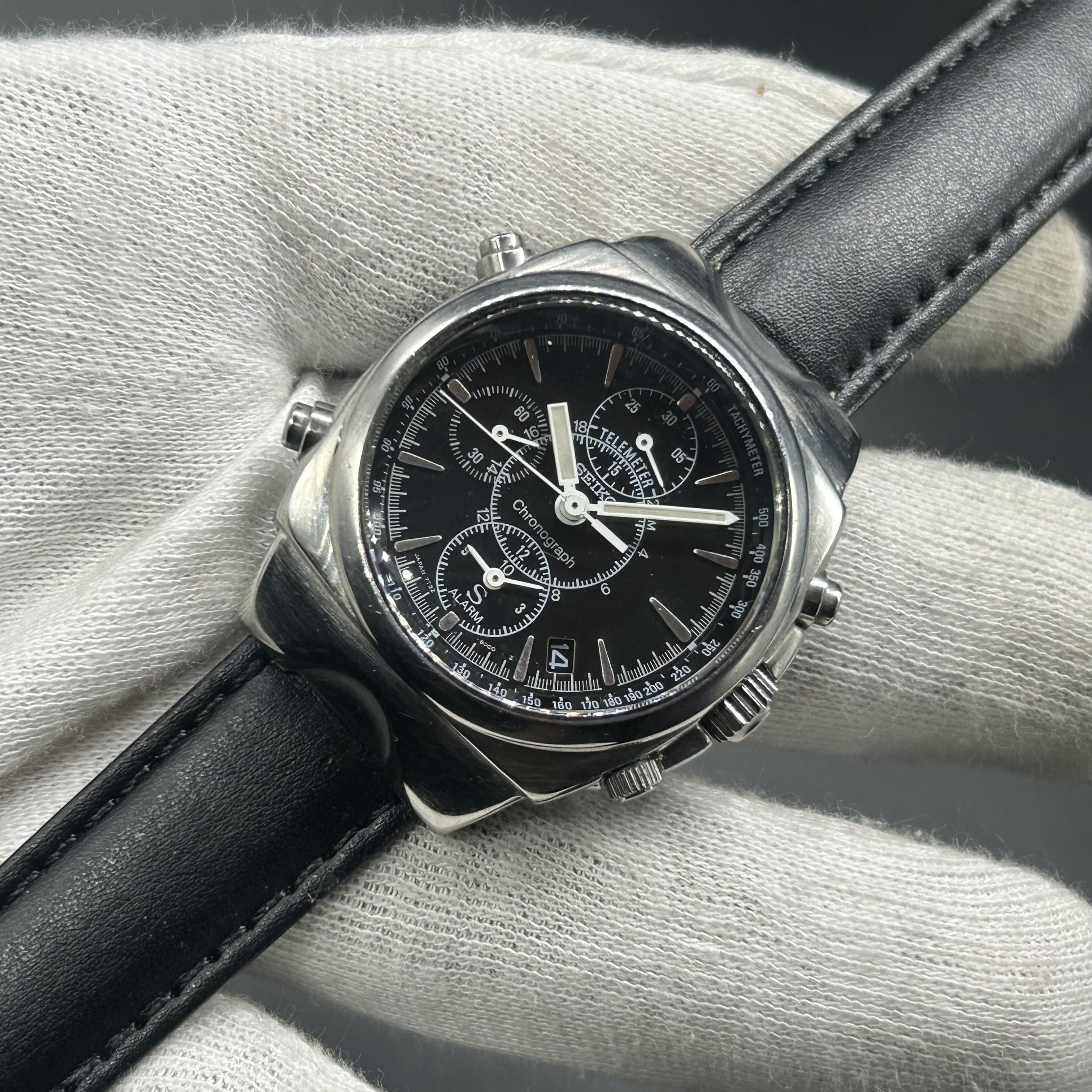 WTS] VINTAGE SEIKO CHRONOGRAPH 7T32-9000 ALARM MENS QUARTZ WATCH