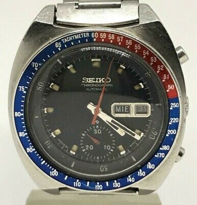 Seiko Pepsi 6139 6030 chronograph Automatic watch Tachymeter day date rare  | WatchCharts