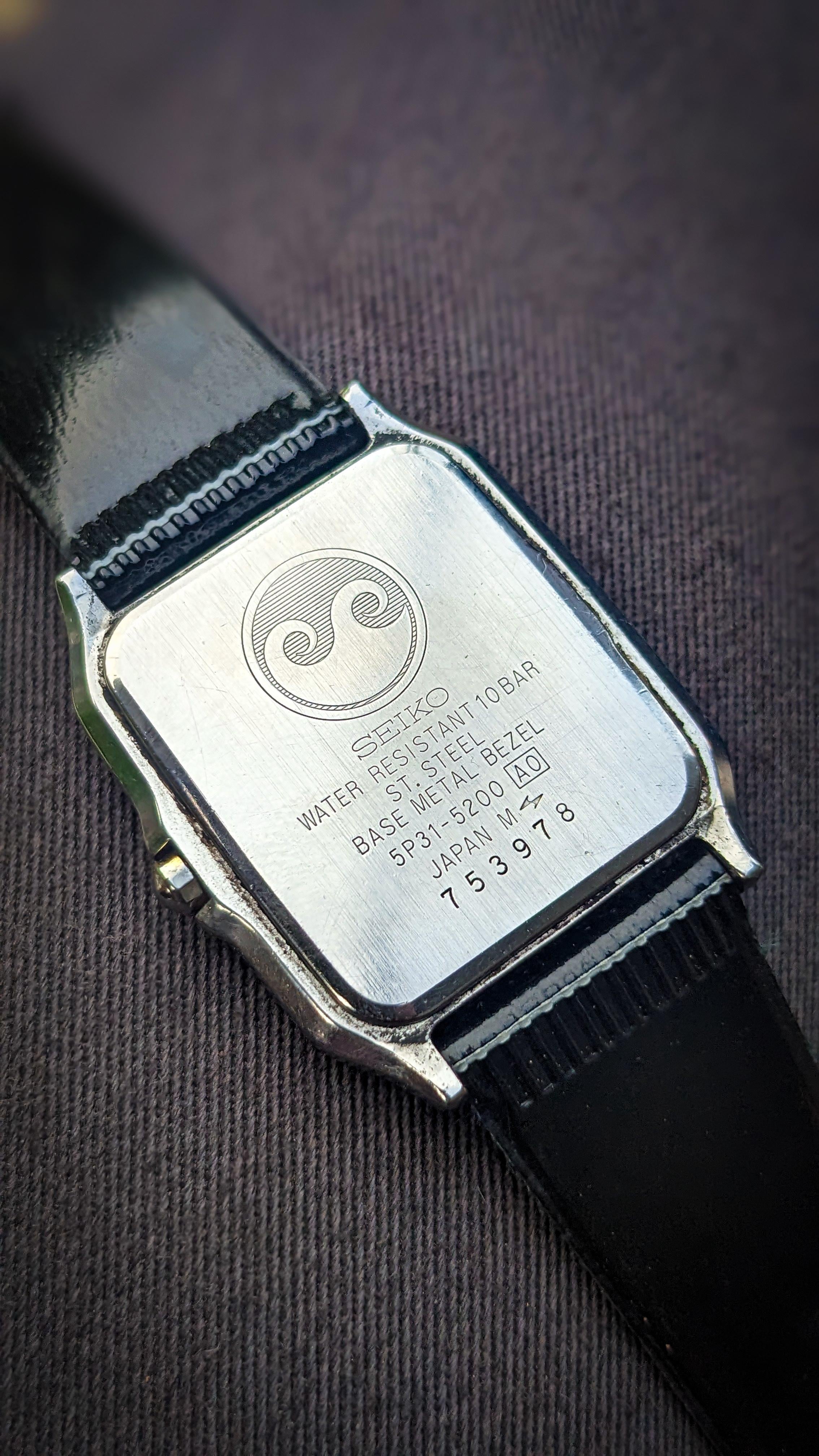 WTS] JDM Seiko Landy 5p31-5200 tank style vintage dress watch in 