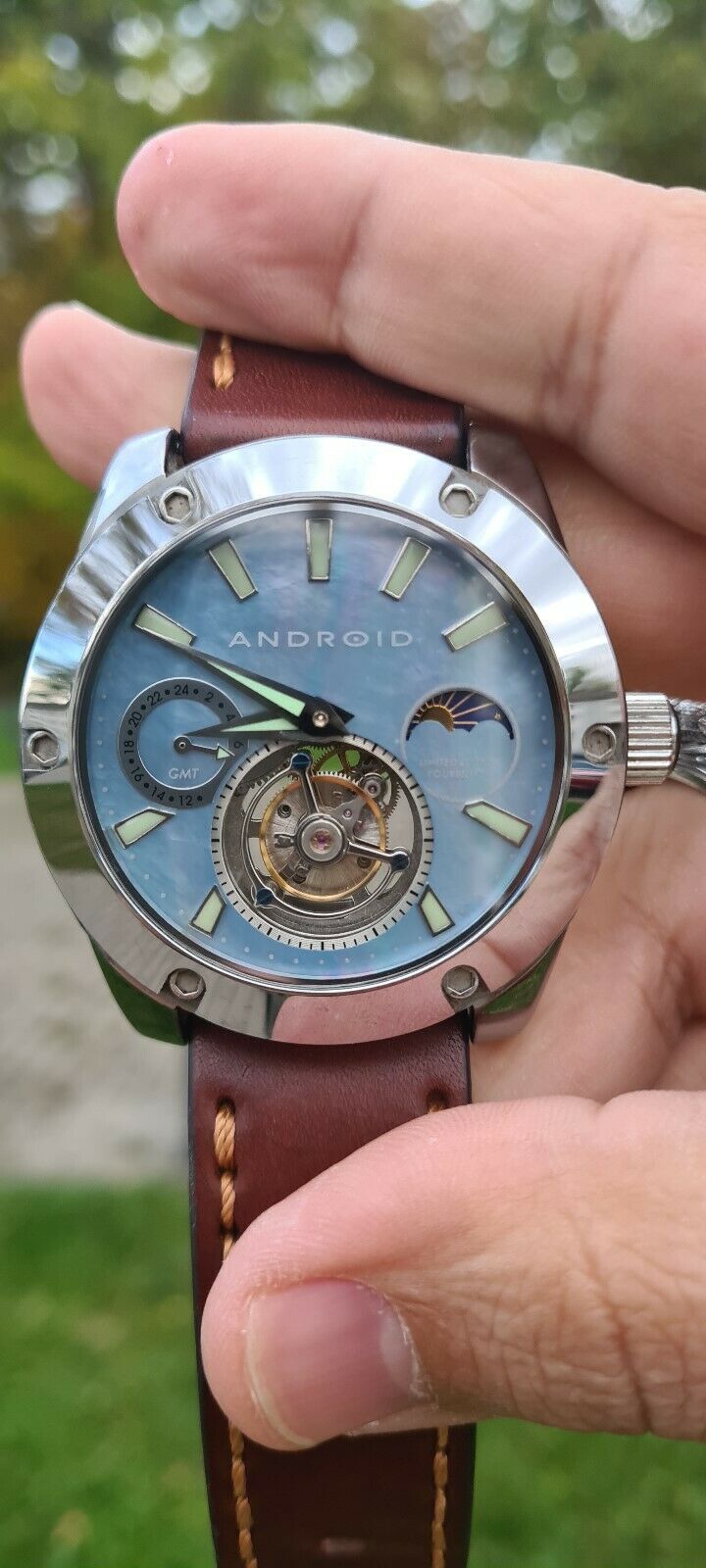 Android shop tourbillon watch