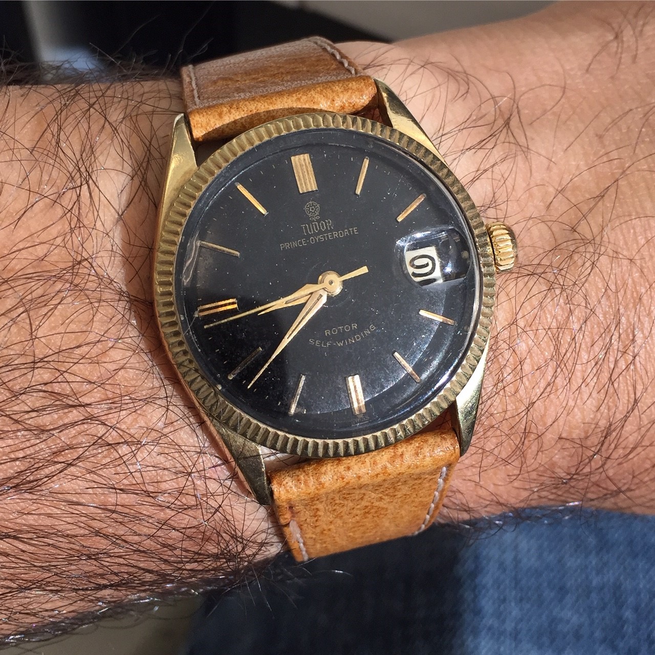 Vintage Tudor Oyster Prince Oysterdate Small Rose ref. 7964