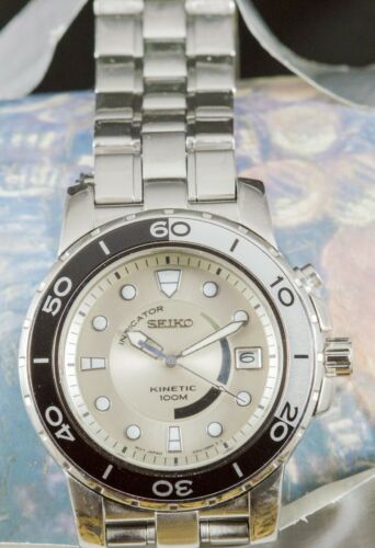 Seiko kinetic SKA381 watch for men 100 M Water Resistant 5m62-0BP0 |  WatchCharts