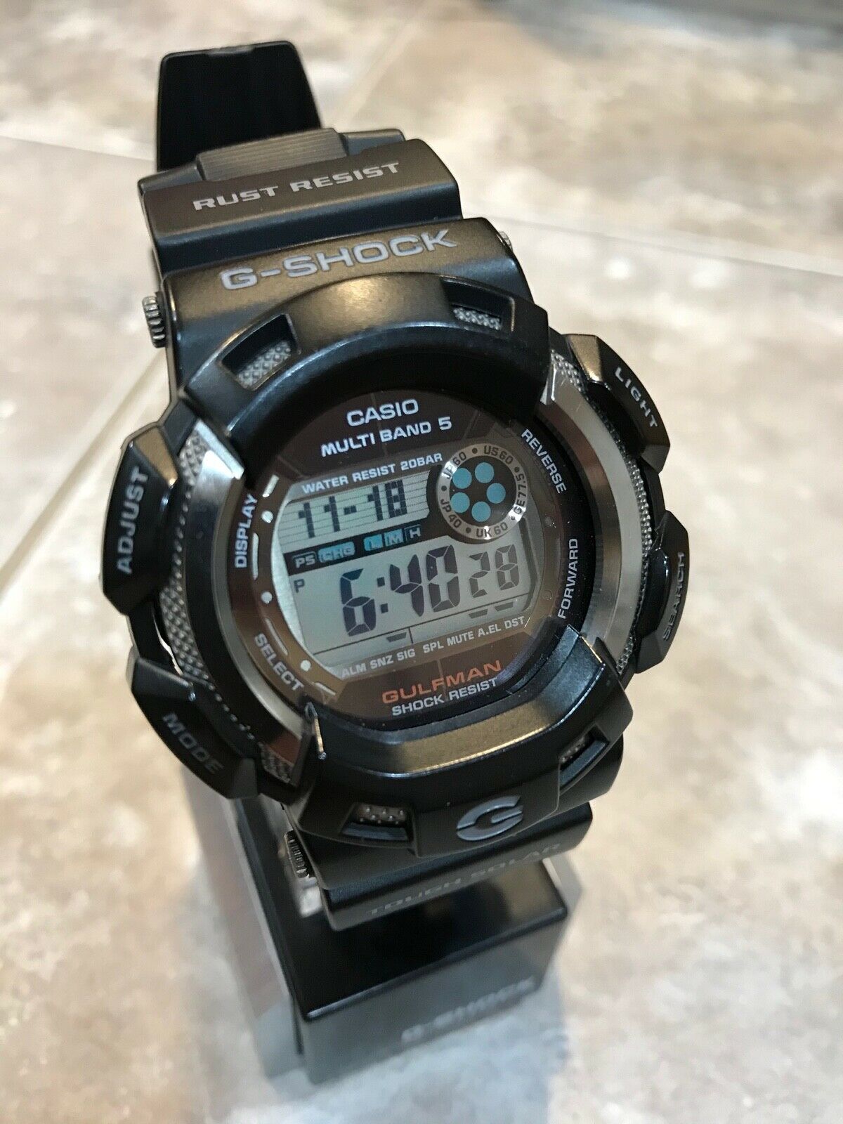 G-SHOCK GW-9100 ガルフマン 黒 タフソーラー - 時計