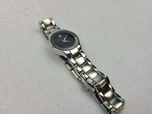 Movado The Museum Watch Stainless Steel Black T4A4028K Swiss