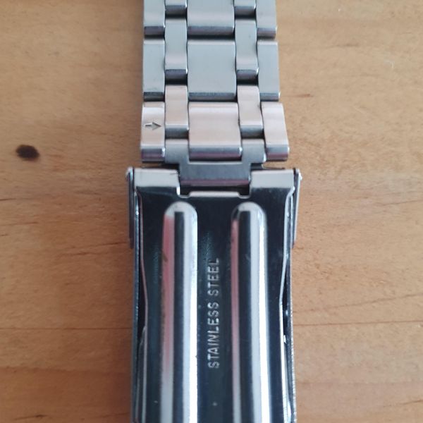 Bracelet De Montre NSA Neuf De Stock - Largeur 18 Mm, Acier, Courbe End Links